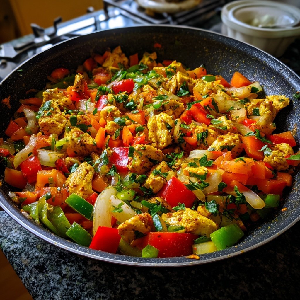 Kalorienarme Mittagspfanne