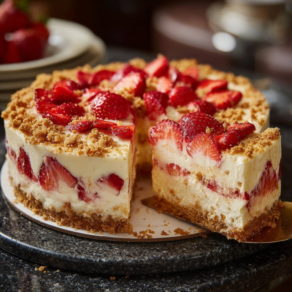 Erdbeer Schmand Kuchen Klassisch