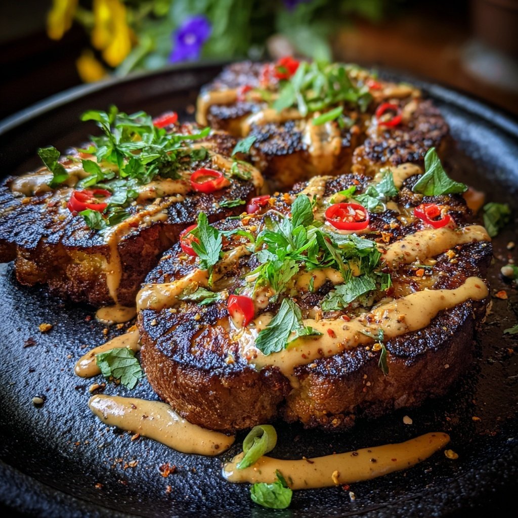 Blumenkohl Steaks Mit Tahini Sauce
