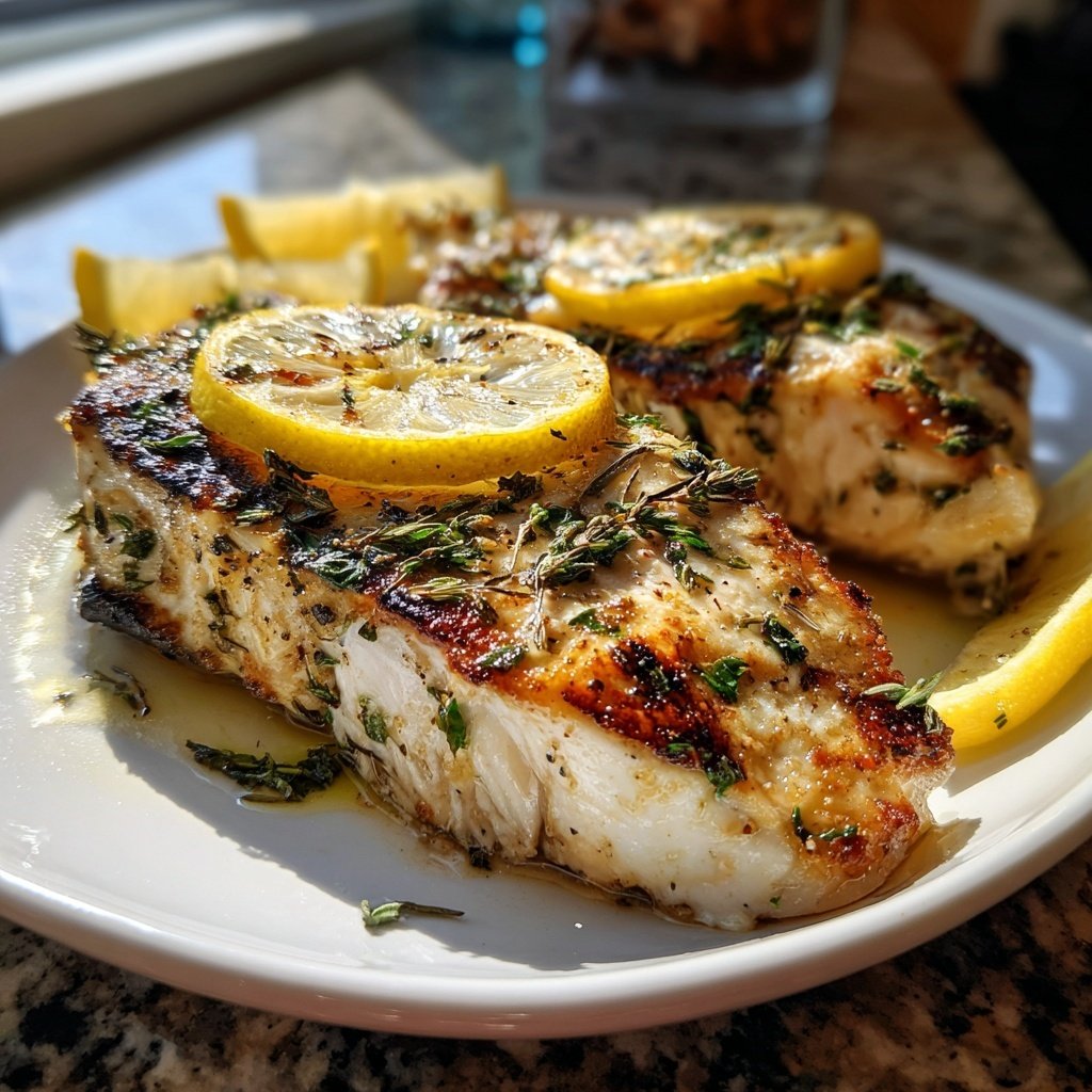 Gesund & Leicht Zitronen-Gegrillter Fisch