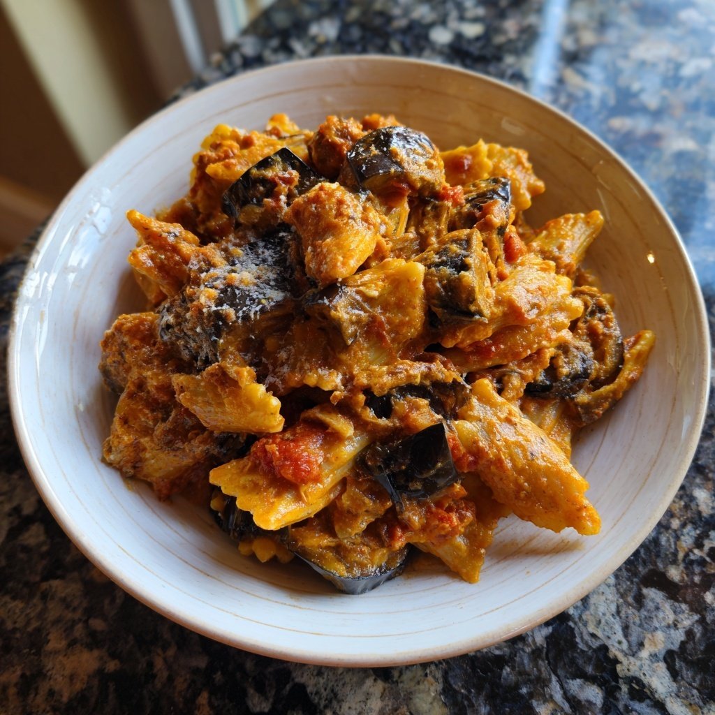 Internationale Küche Italienische Pasta alla Norma