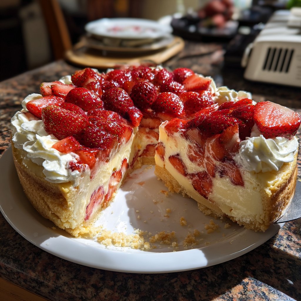 Erdbeerkuchen Mit Sahne