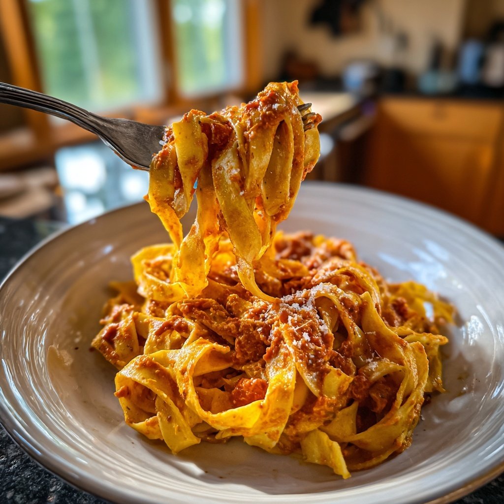 Tagliatelle mit Tomatenbutter