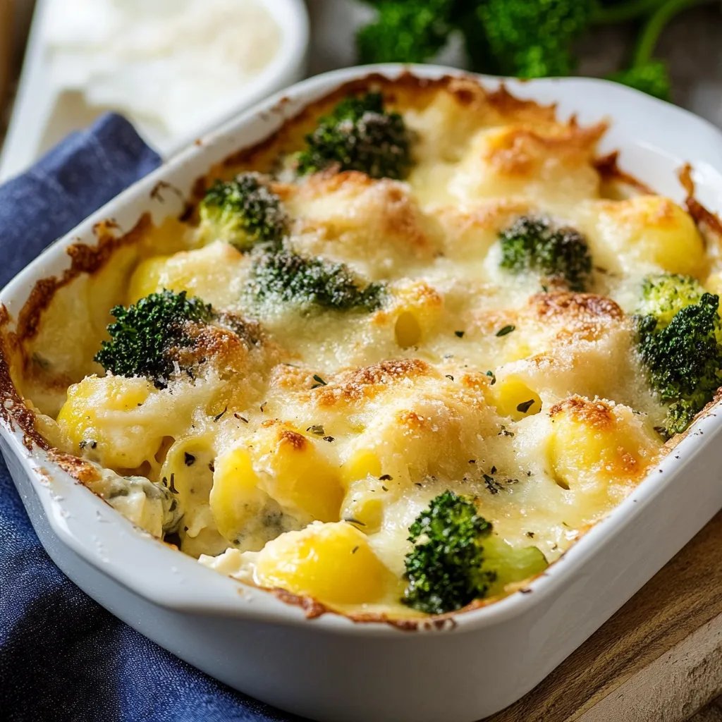 Kartoffelgratin mit Brokkoli