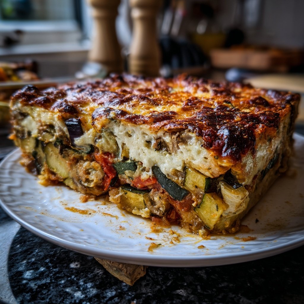 Auberginenauflauf mit Gemüse