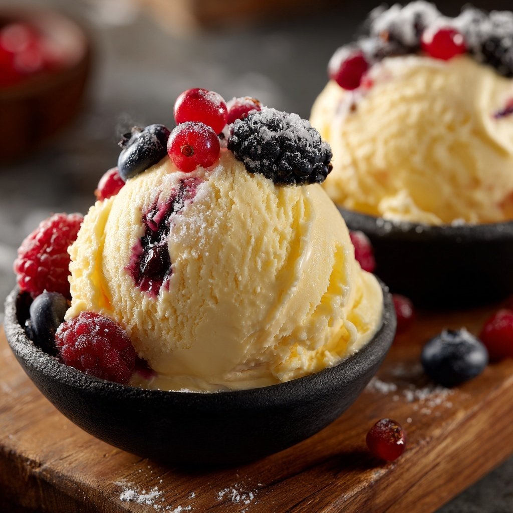 Eis Mit Beeren Selber Machen